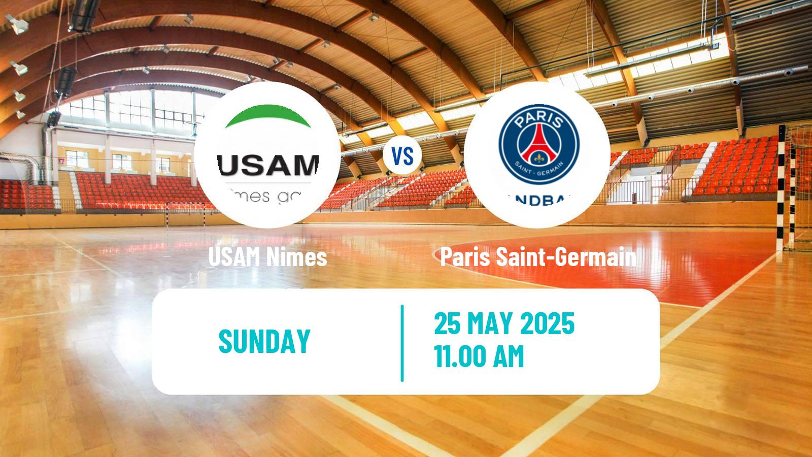 Handball French Starligue Handball USAM Nimes - Paris Saint-Germain