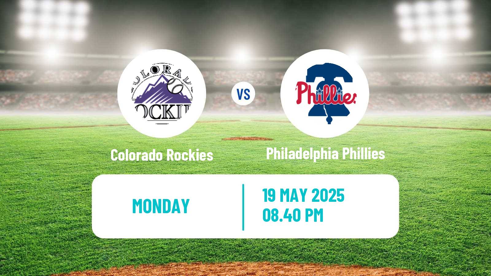 Baseball MLB Colorado Rockies - Philadelphia Phillies