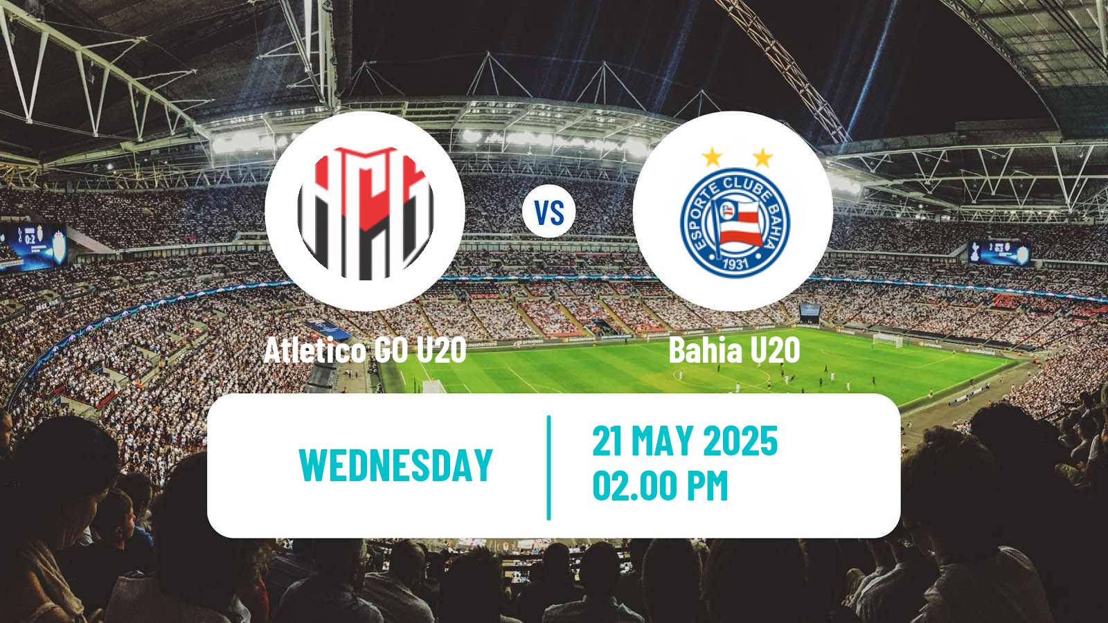 Soccer Brasileiro U20 Atletico GO U20 - Bahia U20