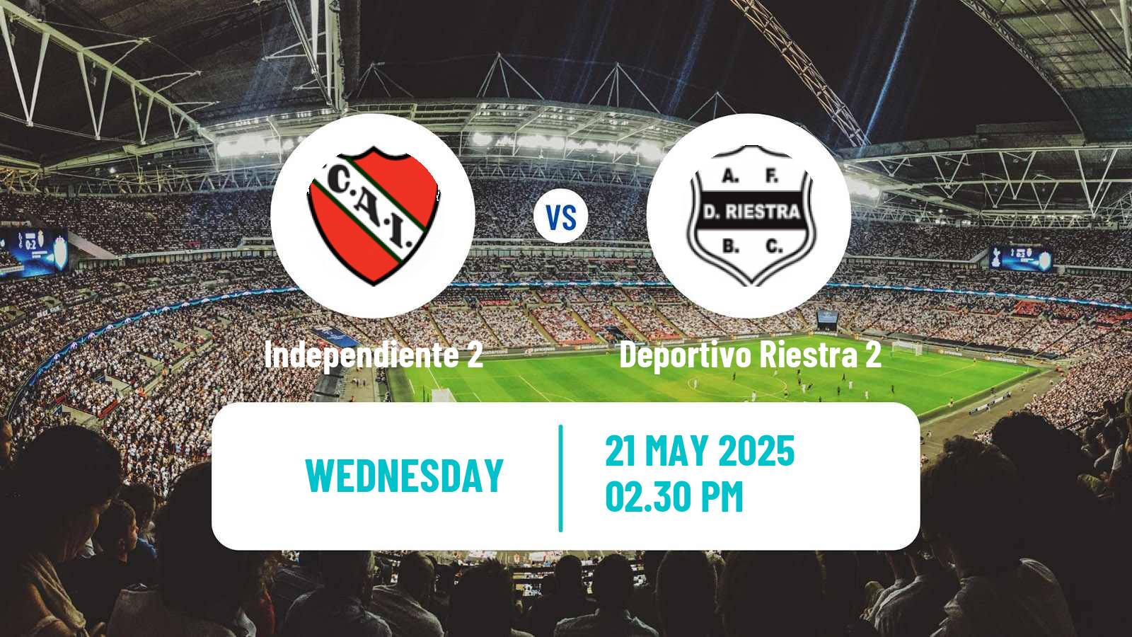 Soccer Argentinian Reserve League Independiente 2 - Deportivo Riestra 2