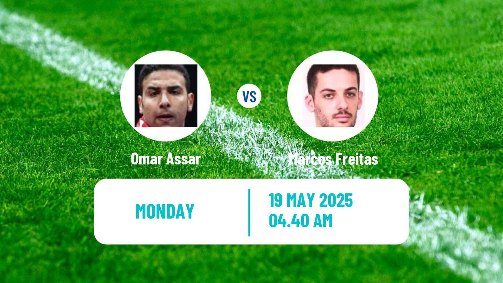 Table tennis World Championships Men Omar Assar - Marcos Freitas