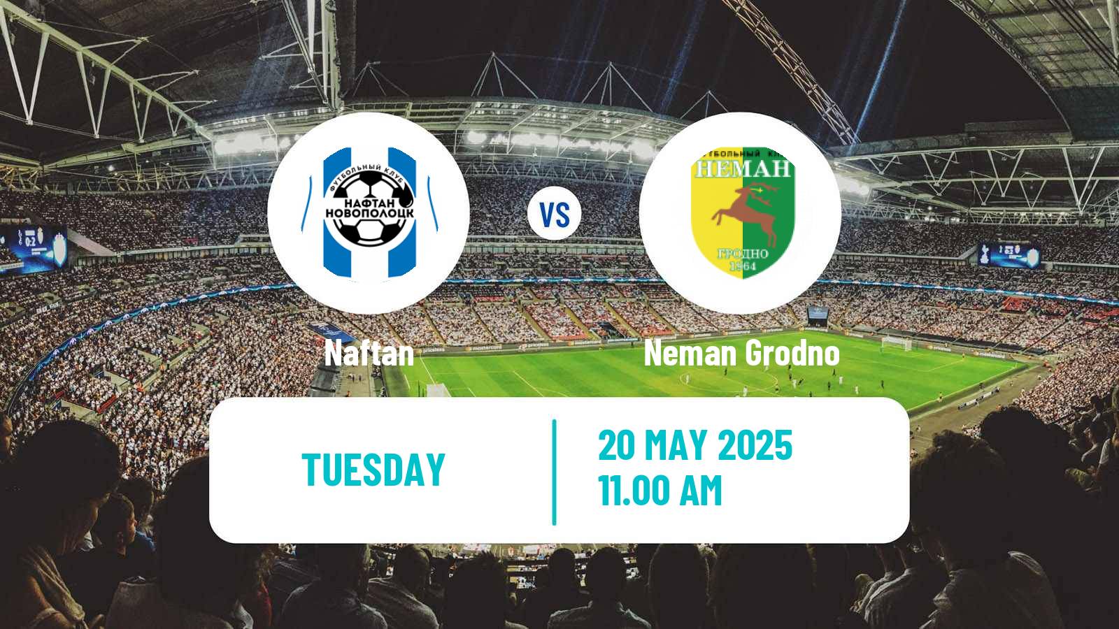 Soccer Belarusian Vysshaya Liga Naftan - Neman Grodno