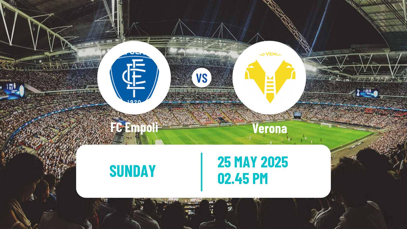Soccer Italian Serie A Empoli - Verona