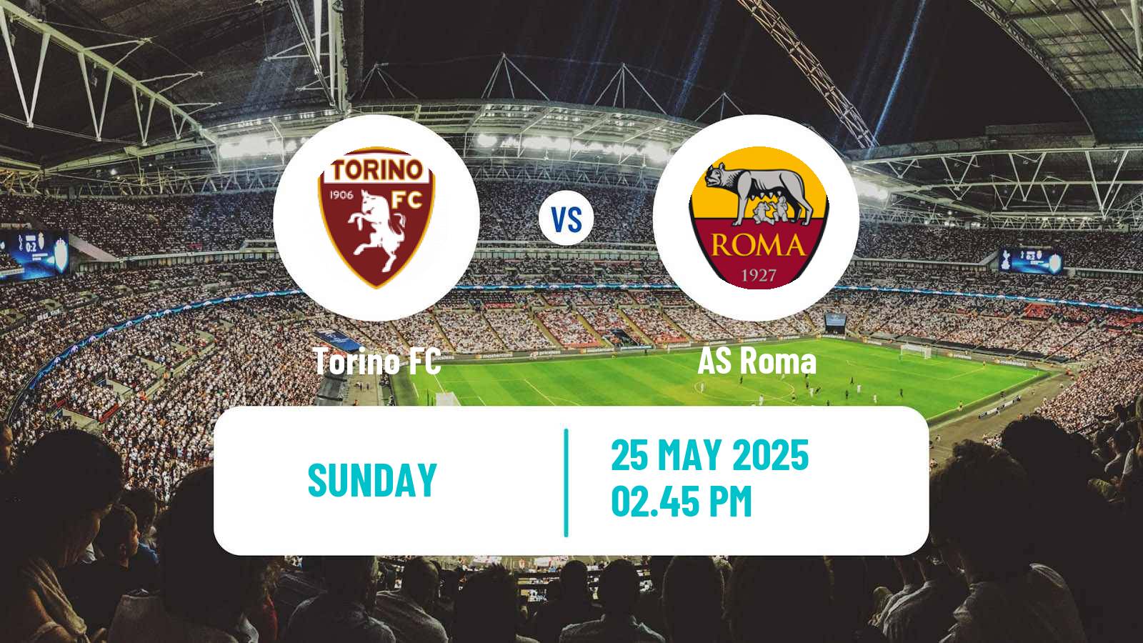 Soccer Italian Serie A Torino - Roma