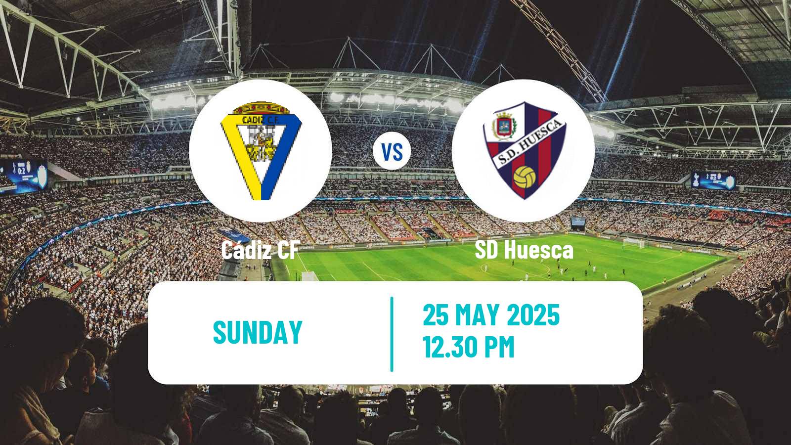Soccer Spanish LaLiga2 Cádiz - Huesca