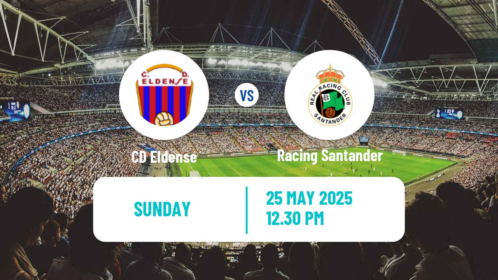 Soccer Spanish LaLiga2 Eldense - Racing Santander