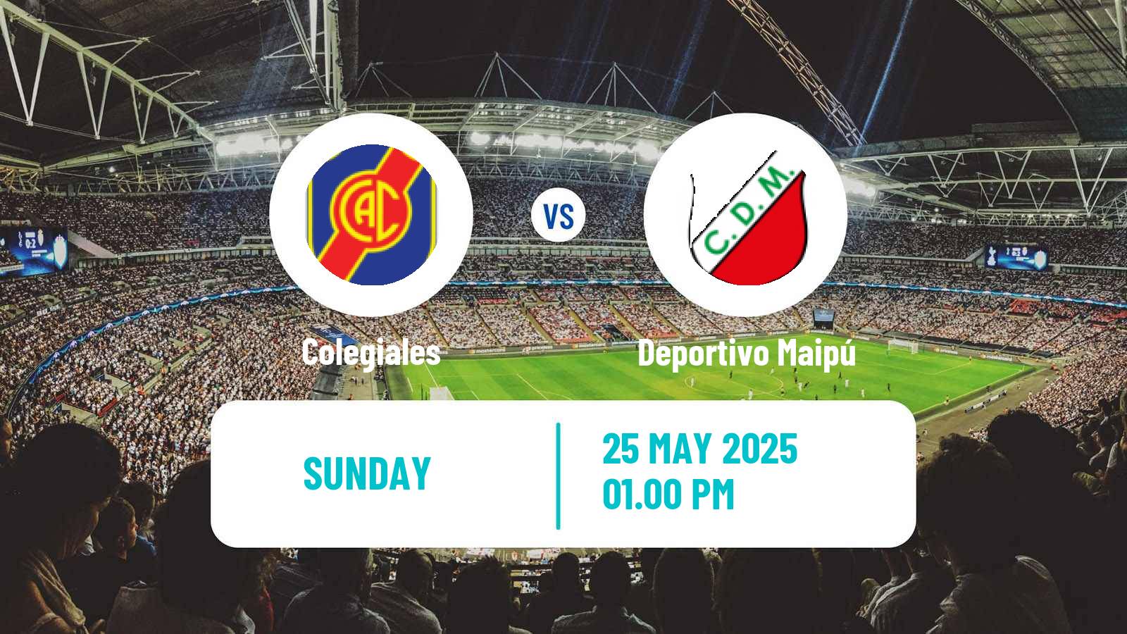 Soccer Argentinian Primera Nacional Colegiales - Deportivo Maipú
