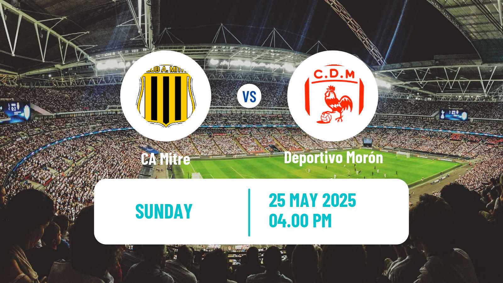 Soccer Argentinian Primera Nacional Mitre - Deportivo Morón