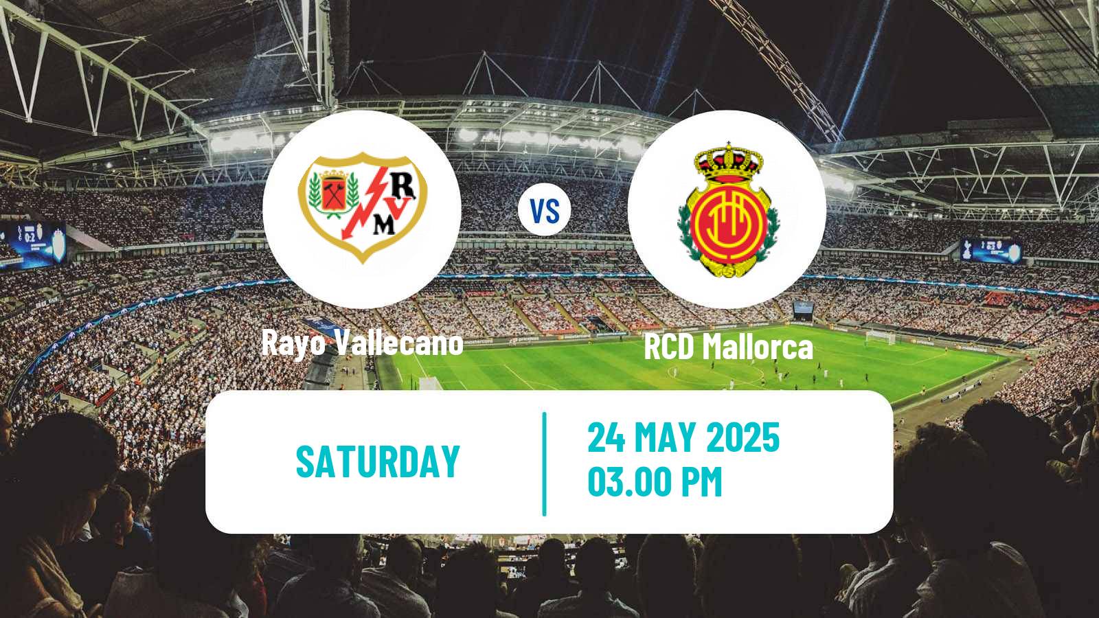 Soccer Spanish LaLiga Rayo Vallecano - Mallorca