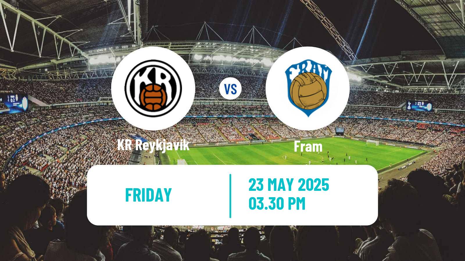 Soccer Icelandic Besta-deild karla KR Reykjavík - Fram