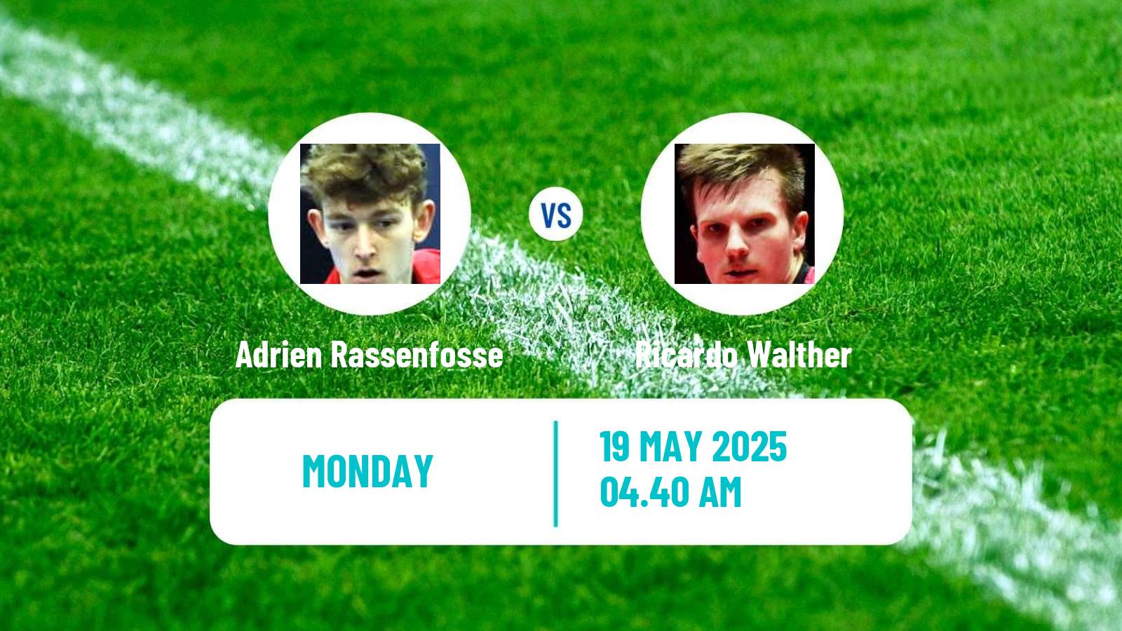 Table tennis World Championships Men Adrien Rassenfosse - Ricardo Walther