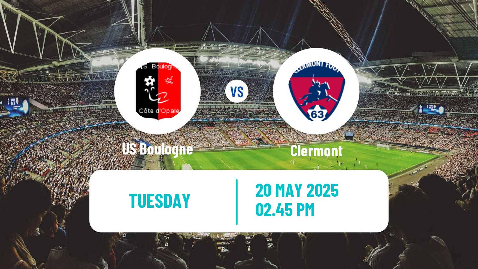 Soccer French Ligue 2 Boulogne - Clermont