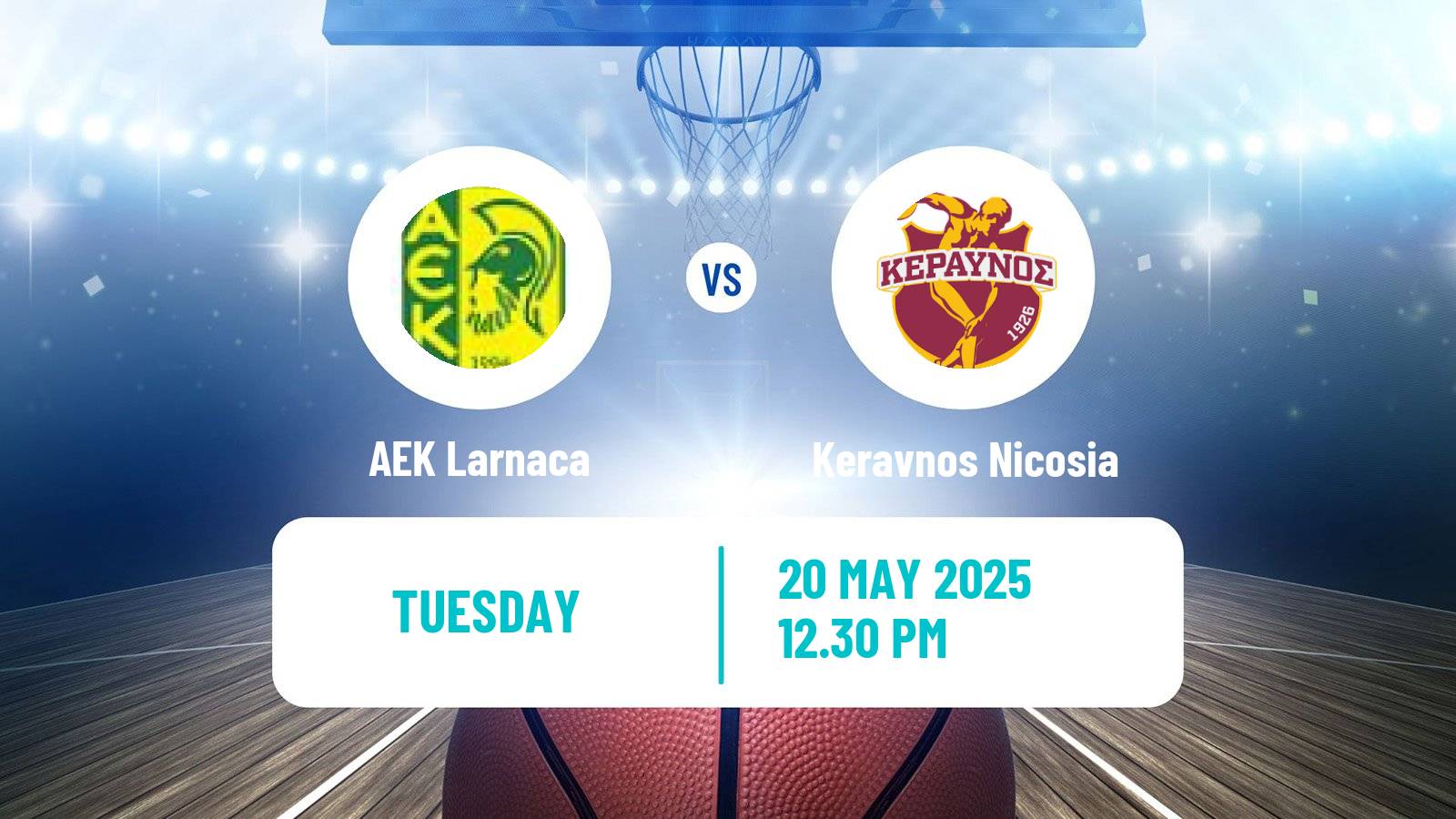 Basketball Cypriot Division A Basketball AEK Larnaca - Keravnos Nicosia