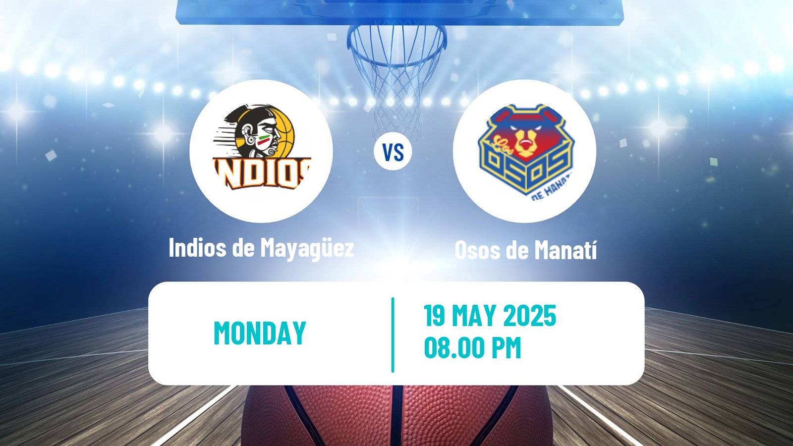 Basketball Puerto Rican BSN Indios de Mayagüez - Osos de Manatí