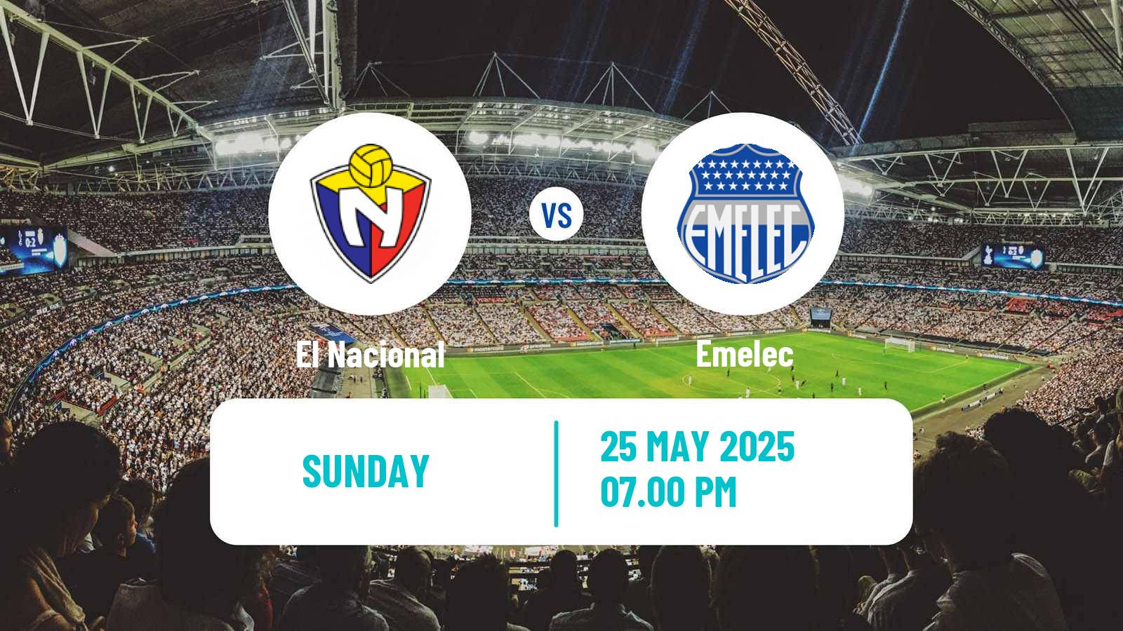 Soccer Ecuadorian Liga Pro El Nacional - Emelec