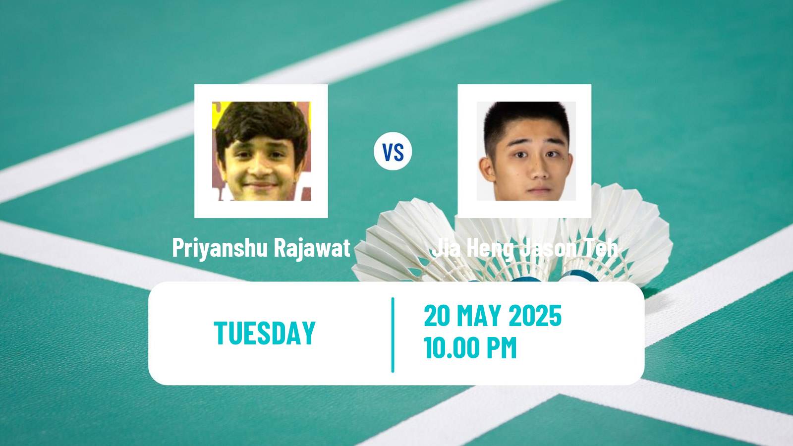 Badminton BWF World Tour Malaysia Masters Men Priyanshu Rajawat - Jia Heng Jason Teh