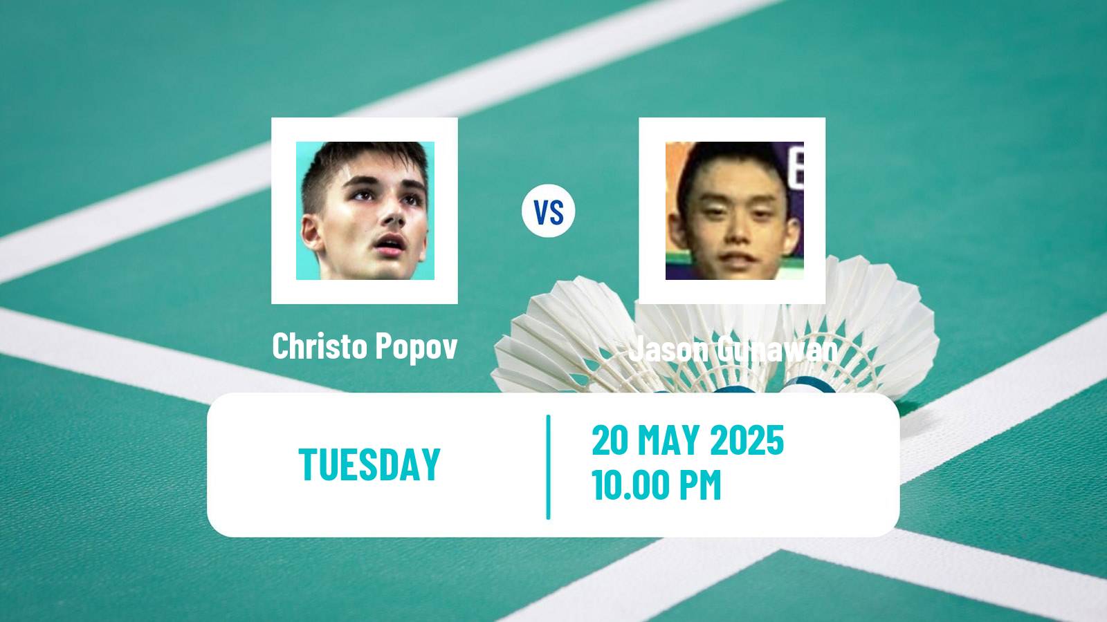 Badminton BWF World Tour Malaysia Masters Men Christo Popov - Jason Gunawan