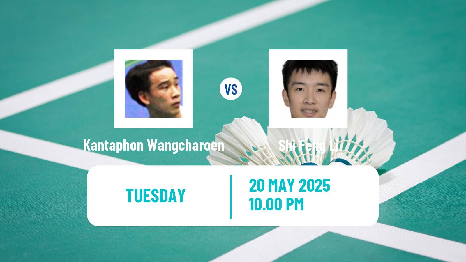 Badminton BWF World Tour Malaysia Masters Men Kantaphon Wangcharoen - Shi Feng Li