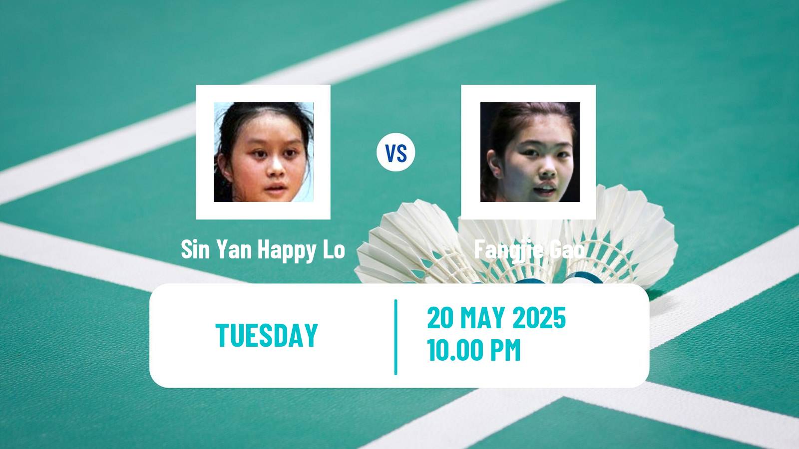 Badminton BWF World Tour Malaysia Masters Women Sin Yan Happy Lo - Fangjie Gao
