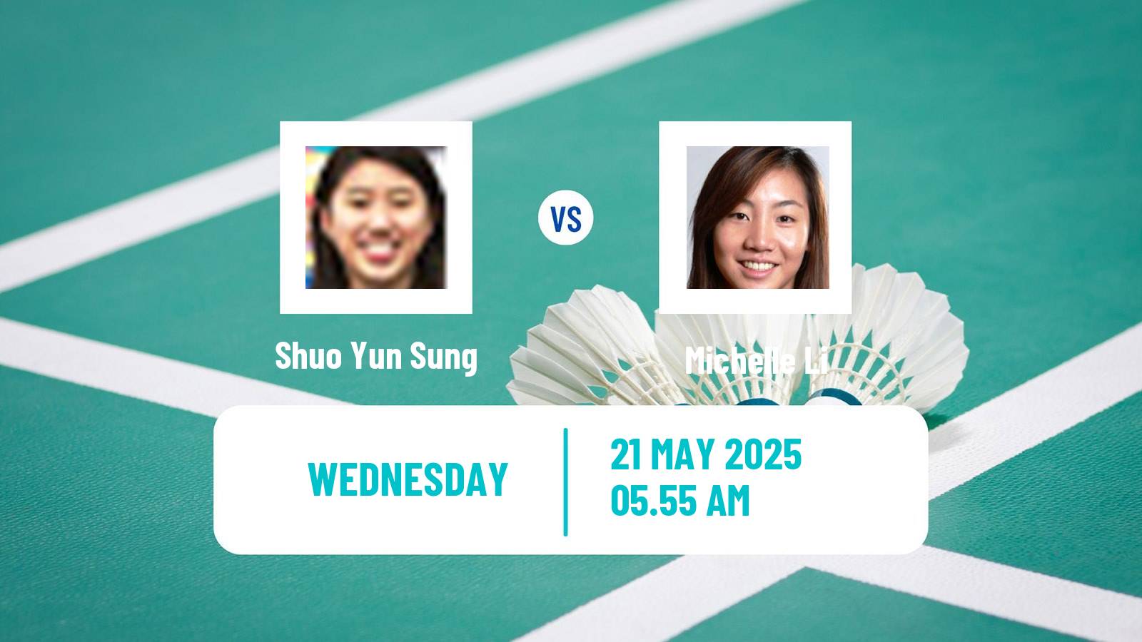 Badminton BWF World Tour Malaysia Masters Women Shuo Yun Sung - Michelle Li