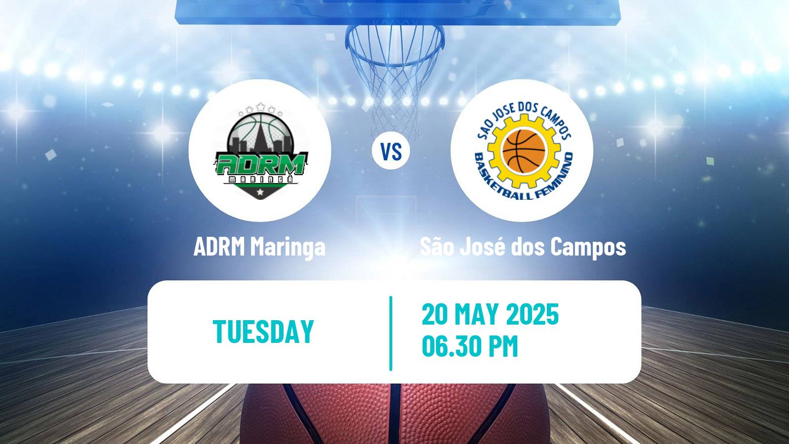 Basketball Brazilian LBF Women ADRM Maringa - São José dos Campos