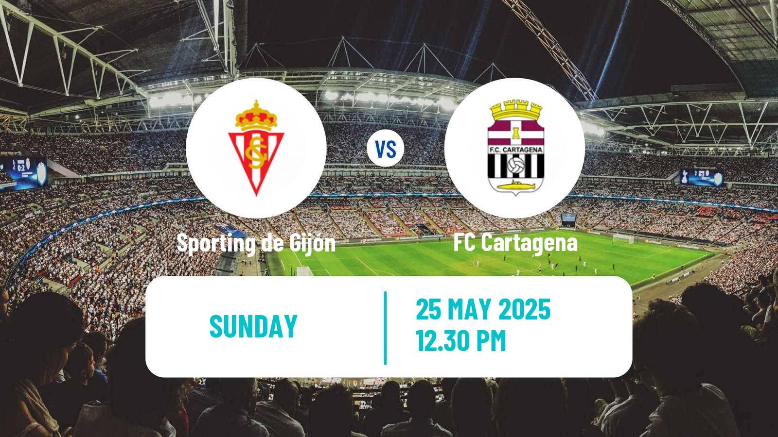 Soccer Spanish LaLiga2 Sporting de Gijón - Cartagena