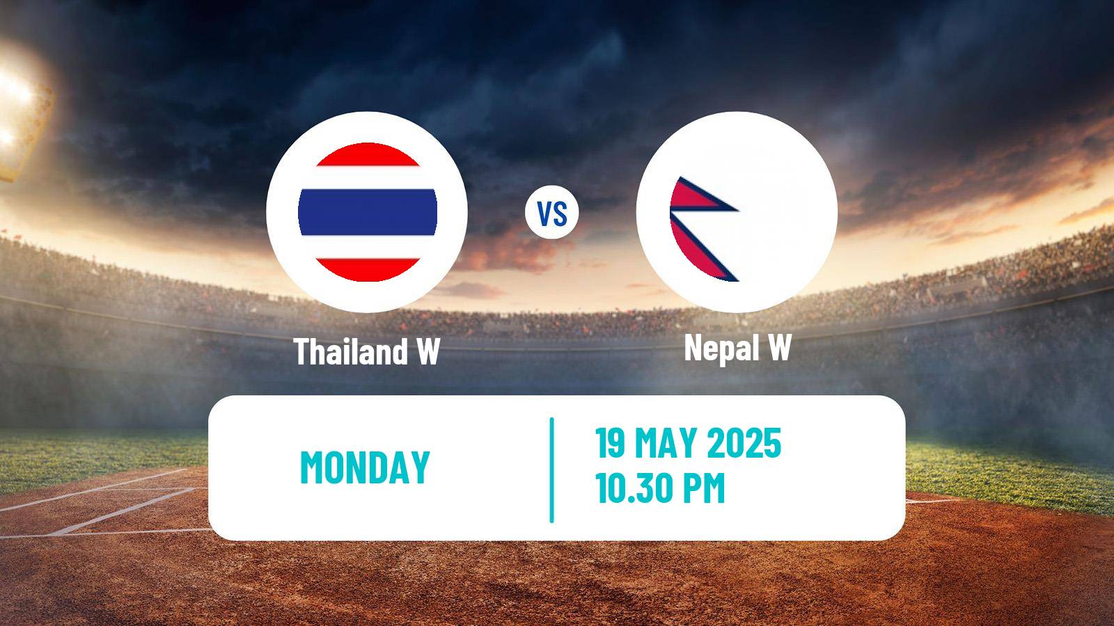 Cricket ICC World Twenty20 Women Thailand W - Nepal W