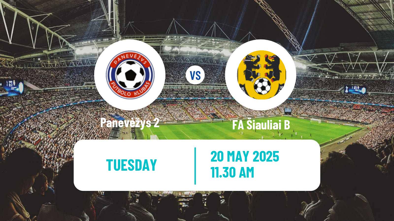 Soccer Lithuanian Division 2 Panevėžys 2 - FA Šiauliai B