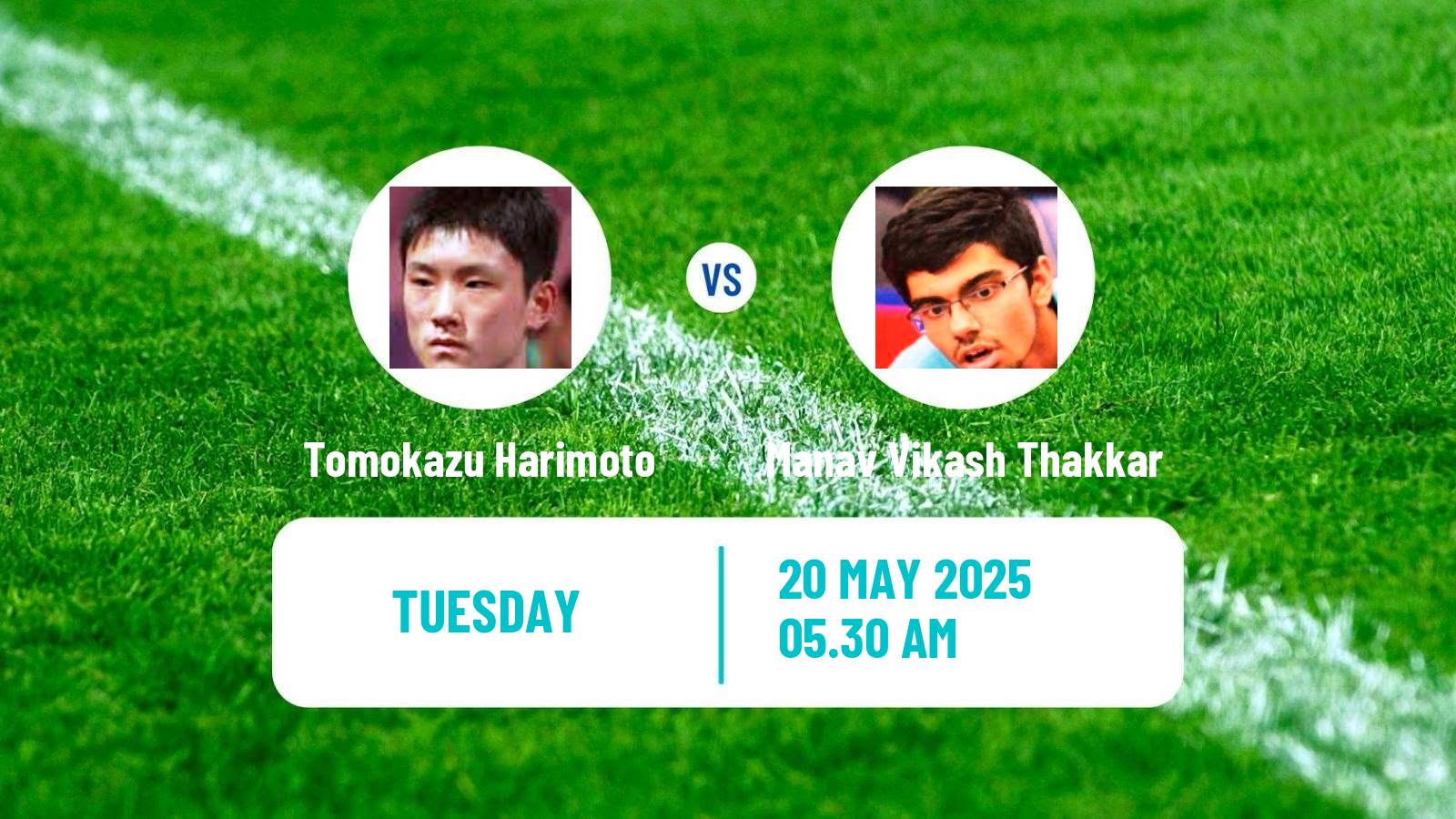Table tennis World Championships Men Tomokazu Harimoto - Manav Vikash Thakkar