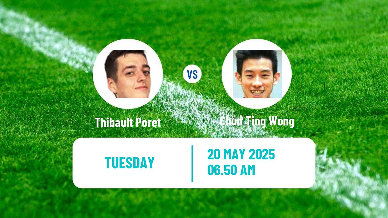Table tennis World Championships Men Thibault Poret - Chun Ting Wong