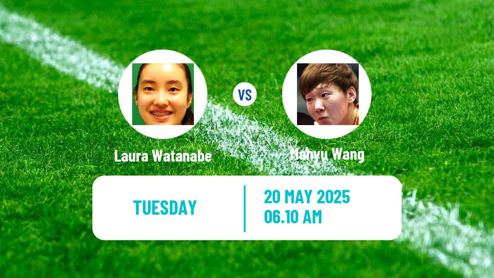 Table tennis World Championships Women Laura Watanabe - Manyu Wang