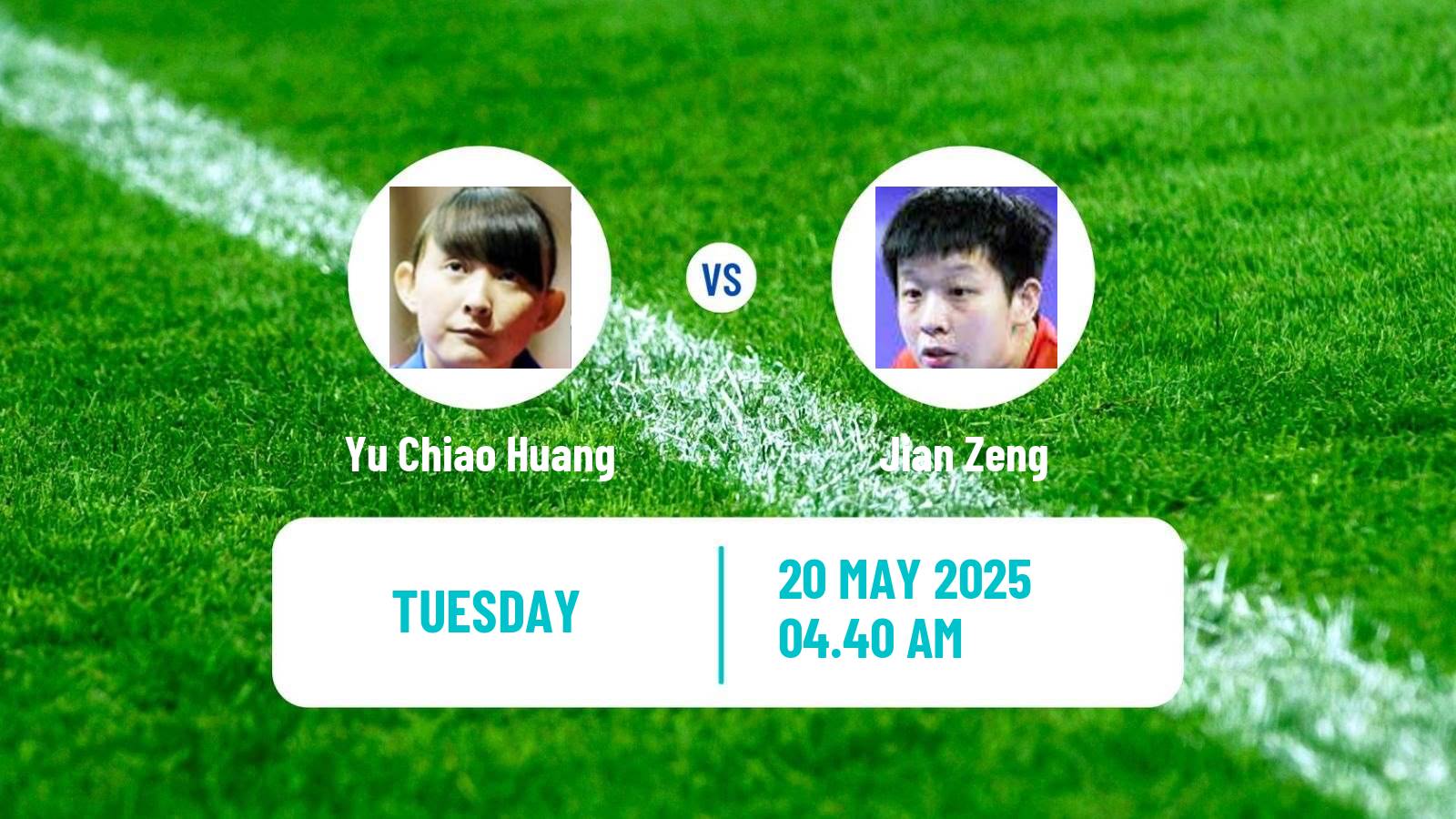 Table tennis World Championships Women Yu Chiao Huang - Jian Zeng