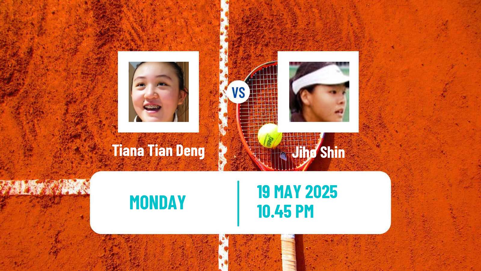 Tennis ITF W15 Fukui Women Tiana Tian Deng - Jiho Shin