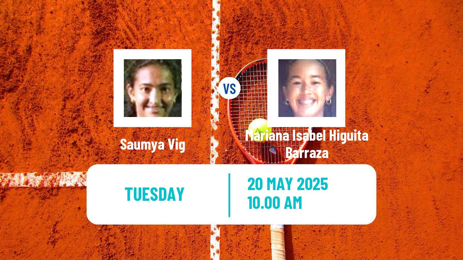 Tennis ITF W35 Santo Domingo Women Saumya Vig - Mariana Isabel Higuita Barraza
