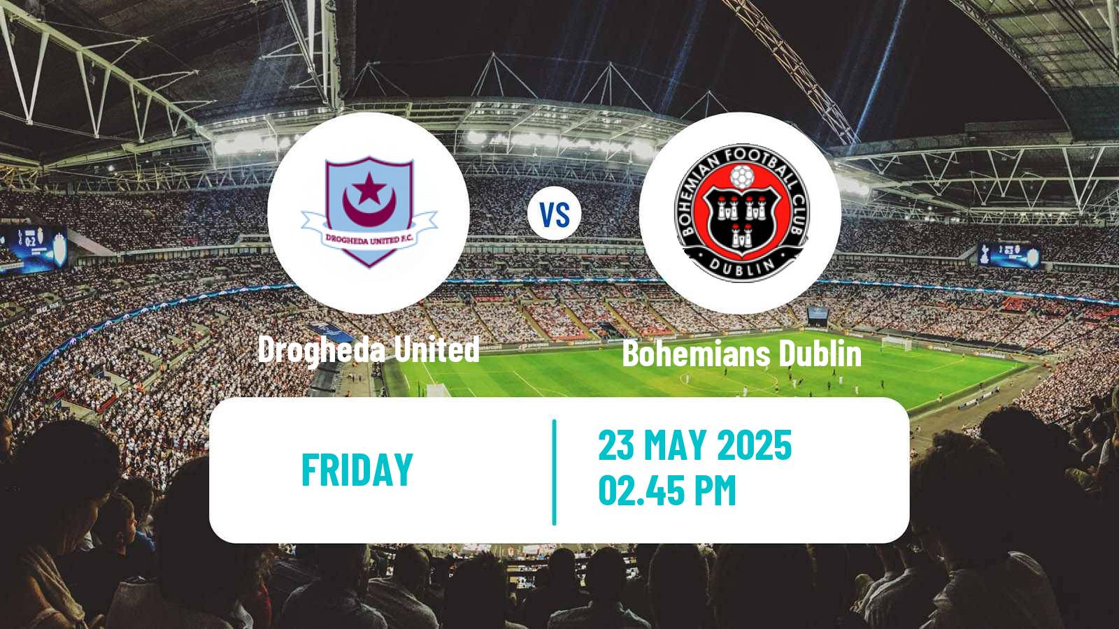 Soccer Irish Premier Division Drogheda United - Bohemians Dublin