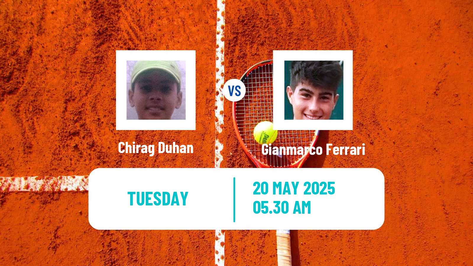 Tennis ITF M15 Bucharest 3 Men 2025 Chirag Duhan - Gianmarco Ferrari