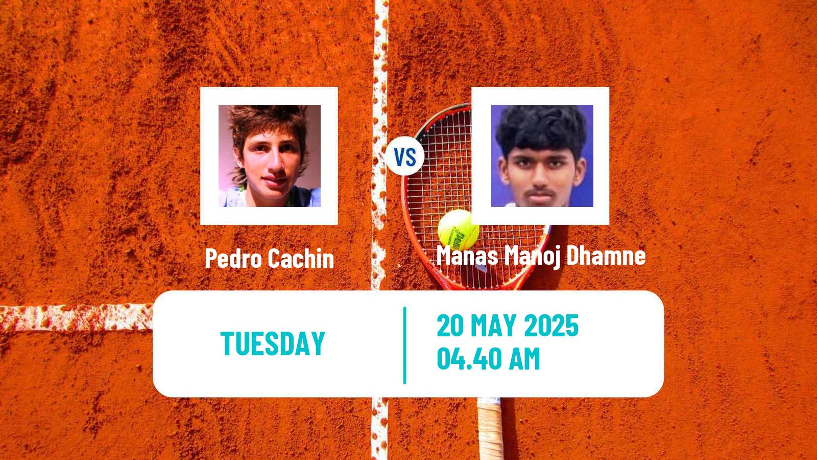 Tennis Skopje Challenger Men Pedro Cachin - Manas Manoj Dhamne