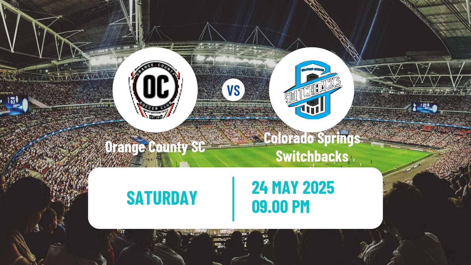 Soccer USL Championship Orange County SC - Colorado Springs Switchbacks