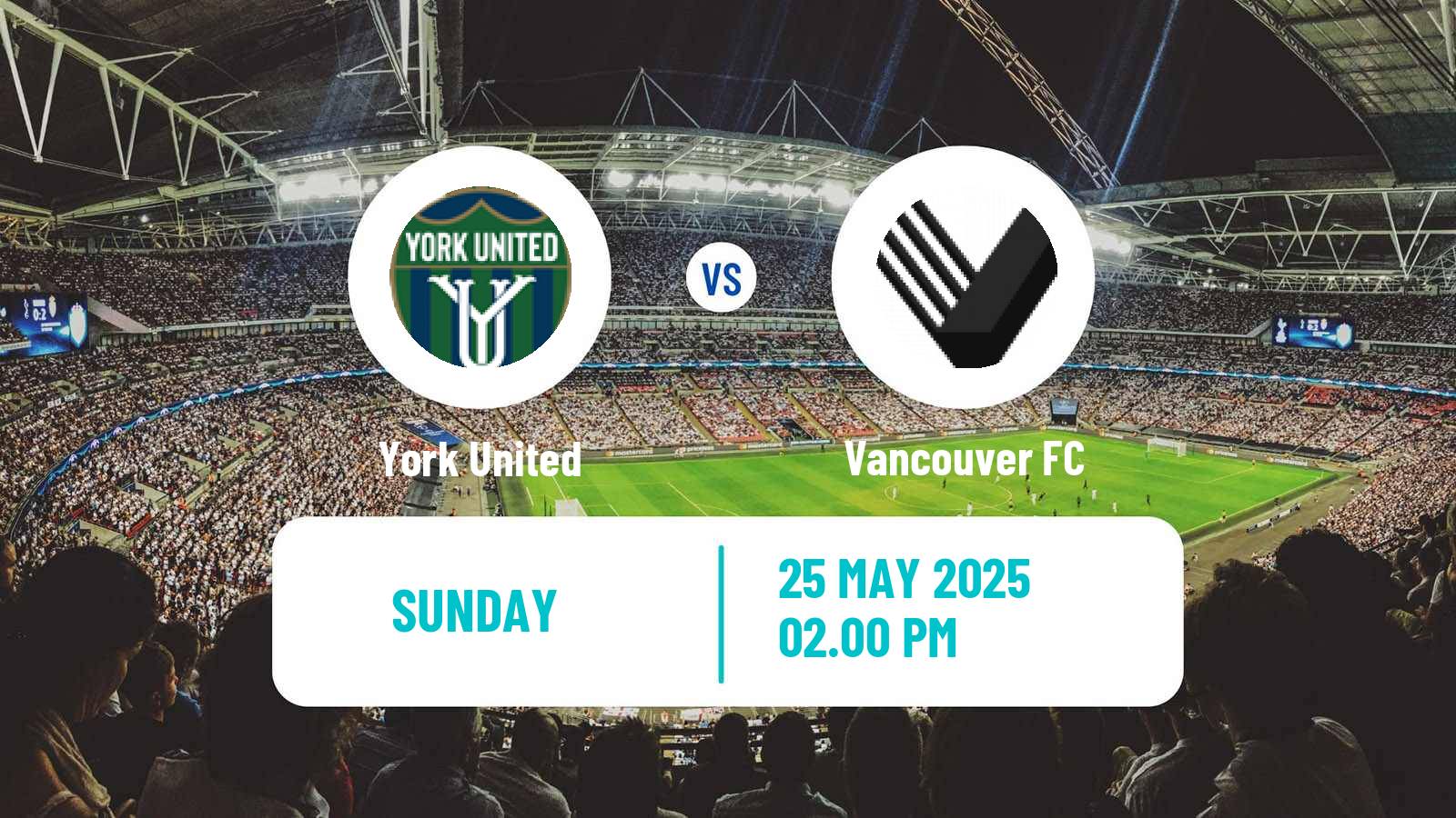 Soccer Canadian Premier League York United - Vancouver FC