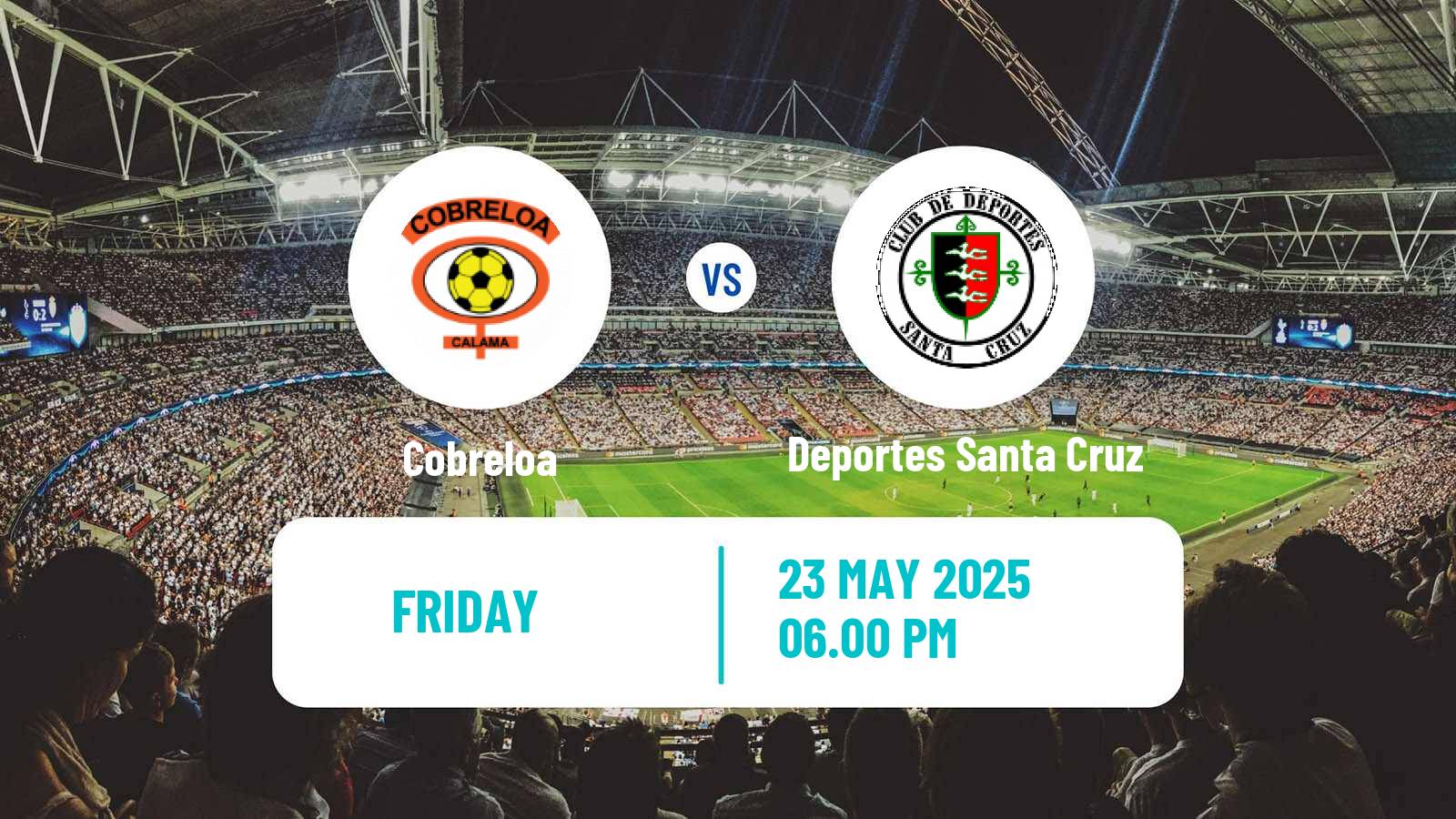 Soccer Chilean Primera B Cobreloa - Deportes Santa Cruz