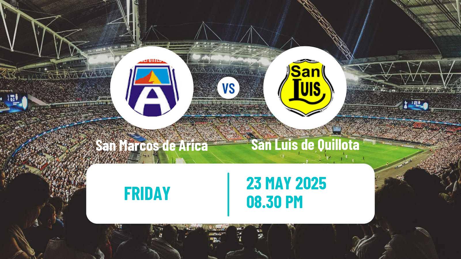 Soccer Chilean Primera B San Marcos de Arica - San Luis de Quillota