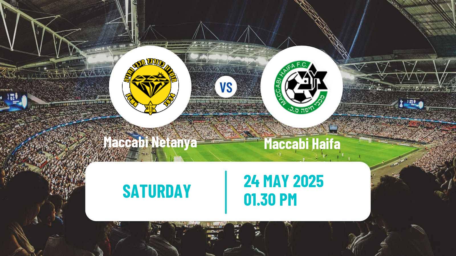 Soccer Israeli Ligat haAl Maccabi Netanya - Maccabi Haifa