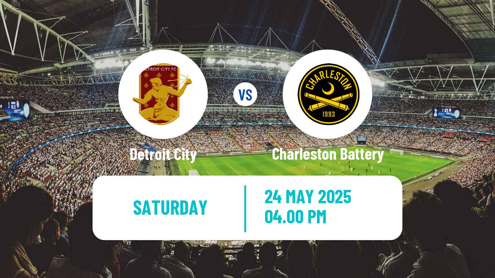 Soccer USL Championship Detroit City - Charleston Battery