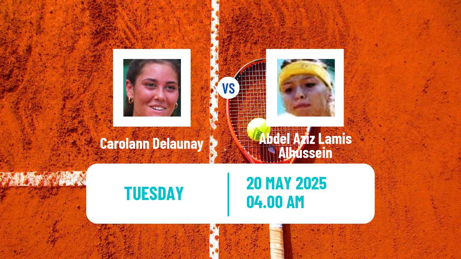 Tennis ITF W15 Monastir 20 Women Carolann Delaunay - Abdel Aziz Lamis Alhussein