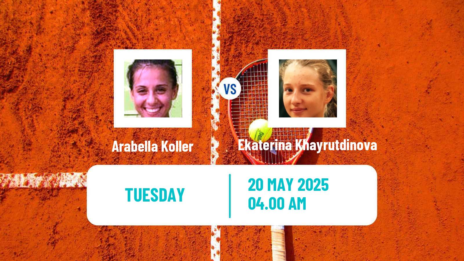 Tennis ITF W15 Monastir 20 Women Arabella Koller - Ekaterina Khayrutdinova