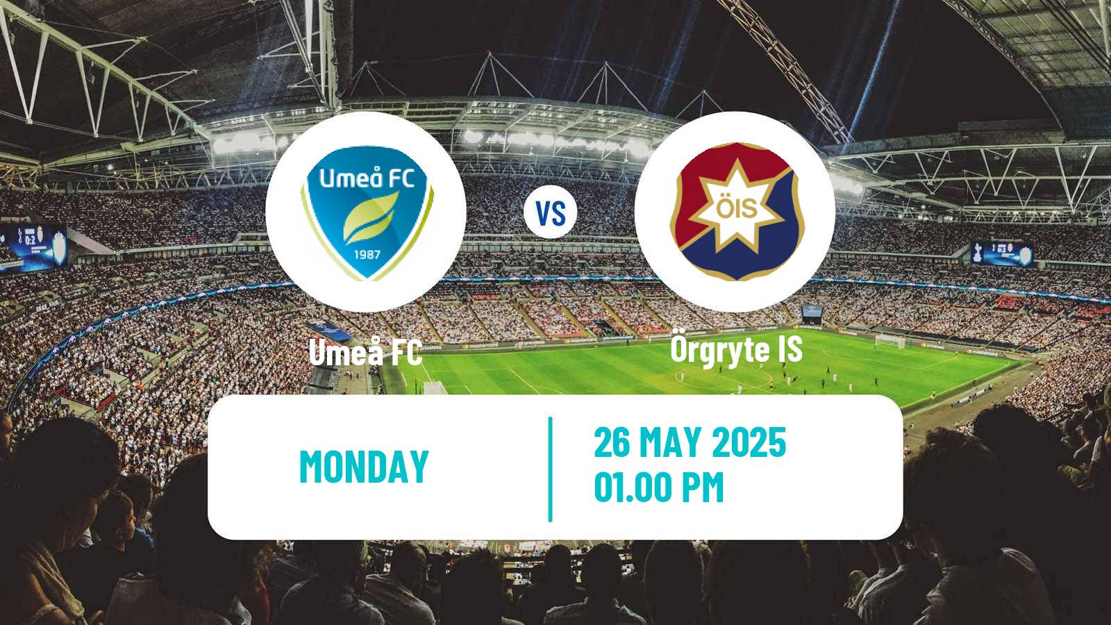 Soccer Swedish Superettan Umeå - Örgryte