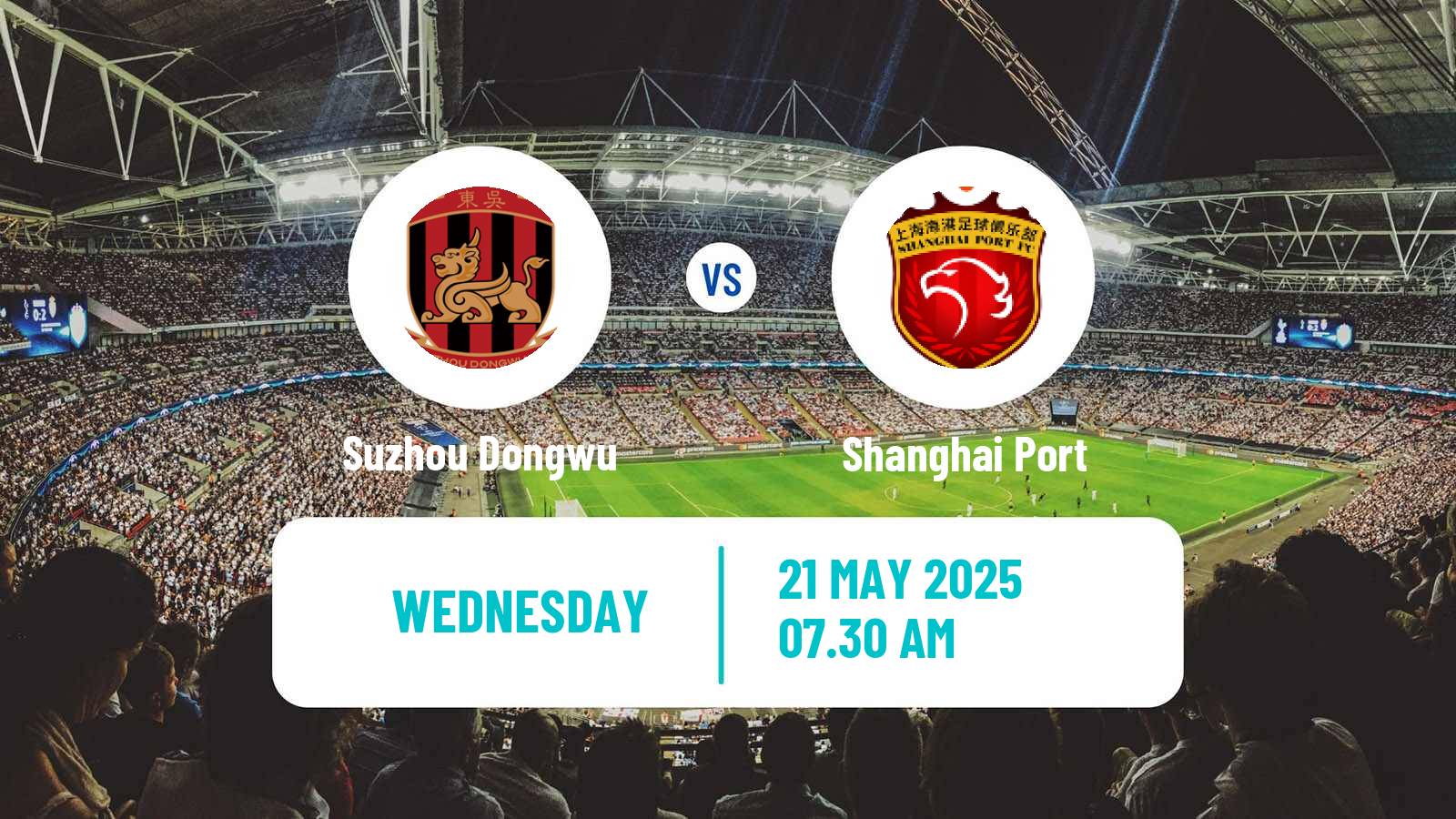 Soccer Chinese FA Cup Suzhou Dongwu - Shanghai Port