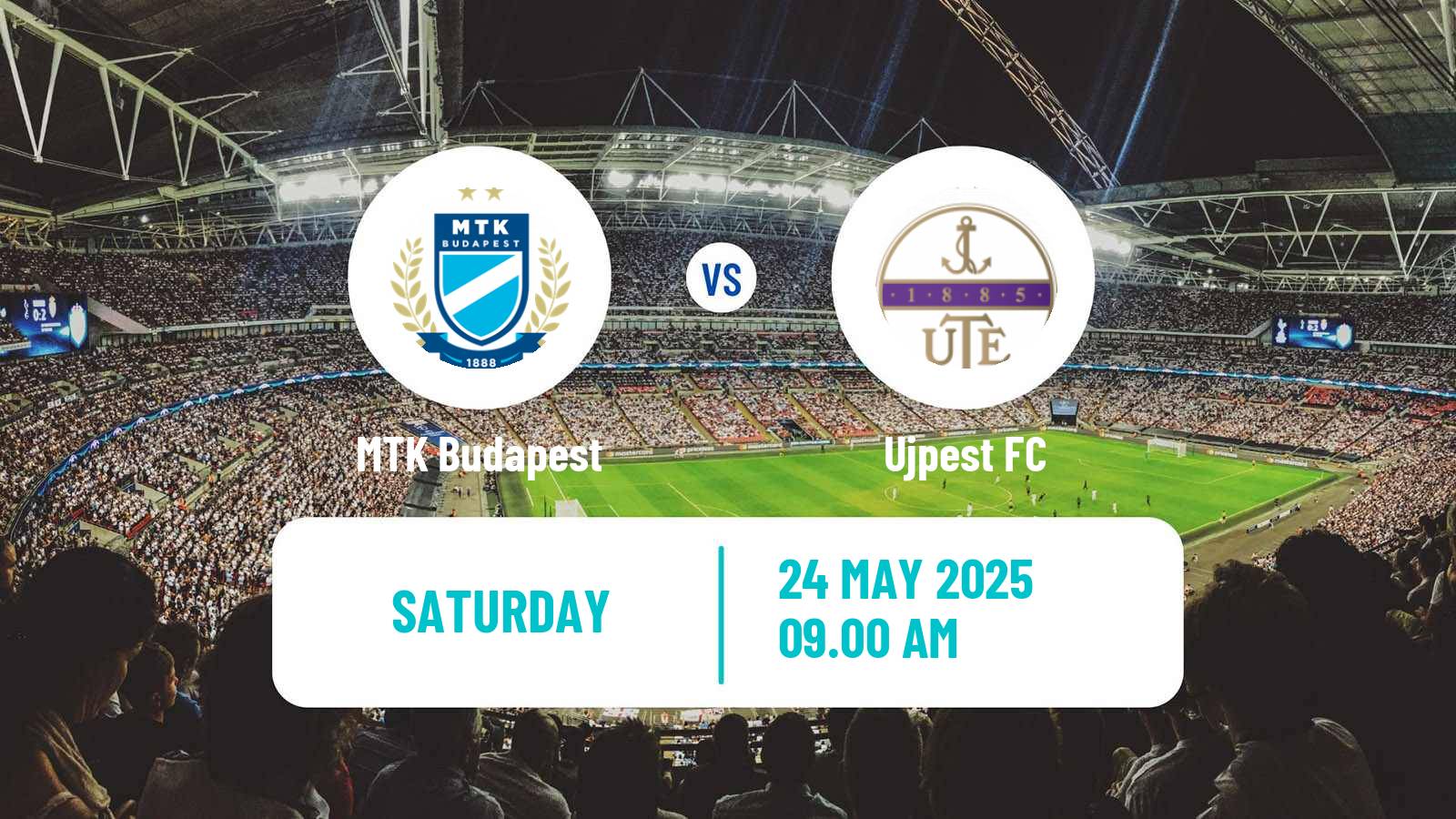 Soccer Hungarian NB I MTK Budapest - Ujpest