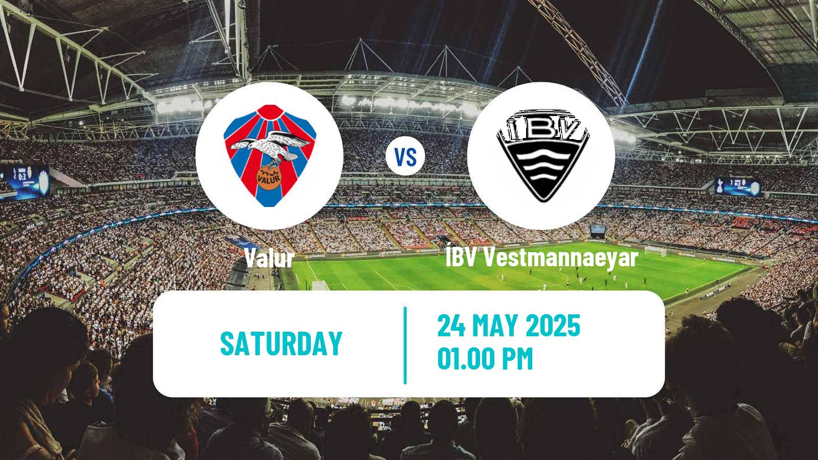 Soccer Icelandic Besta-deild karla Valur - ÍBV Vestmannaeyar