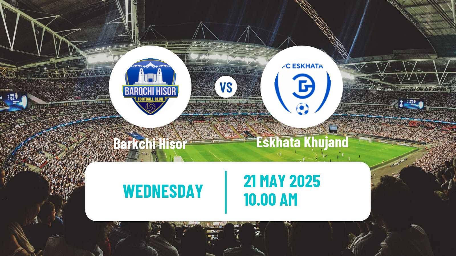 Soccer Tajik League Barkchi Hisor - Eskhata Khujand